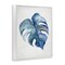 Stupell Industries Blue Monstera Leaf Framed Giclee Wall Art Design by Hannah Dawson